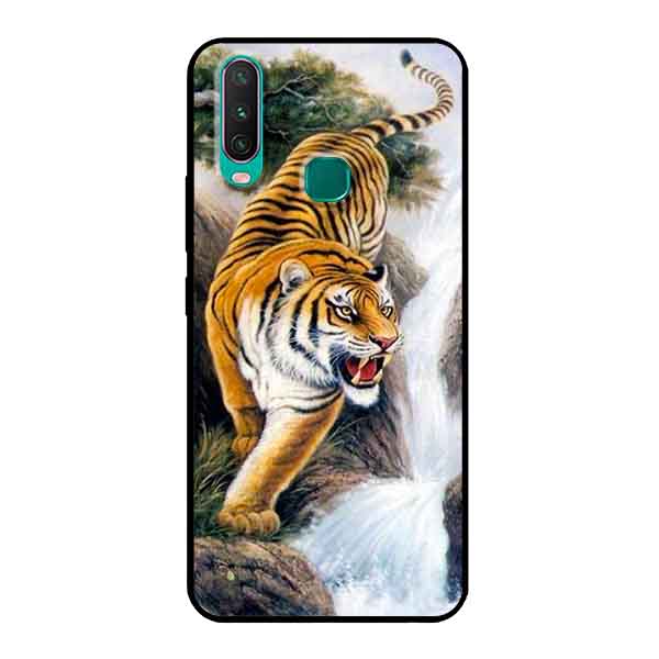 Ốp Lưng in cho Vivo Y12 Mẫu Nền Hổ Mẫu 2 - Hàng Chính Hãng