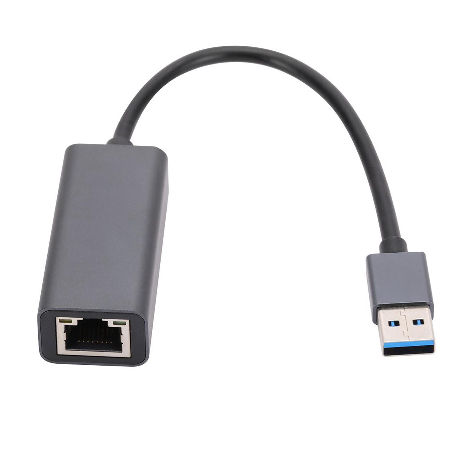 USB Ethernet Adapter, Dongle 10/100/1000Mbps High Speed Network Card for Windows PC Laptop