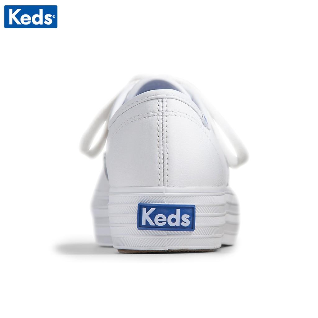 Giày Keds Nữ - Triple Leather White - KD055748