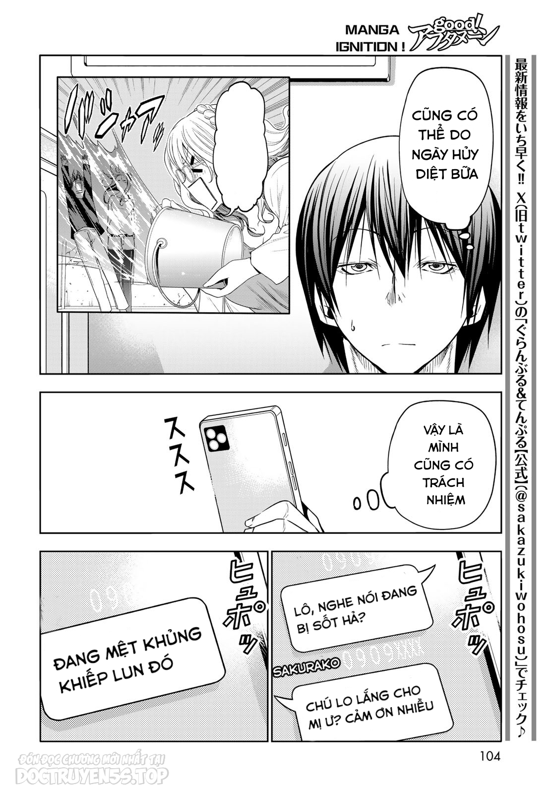 cô gái thích lặn - grand blue chapter 89 6