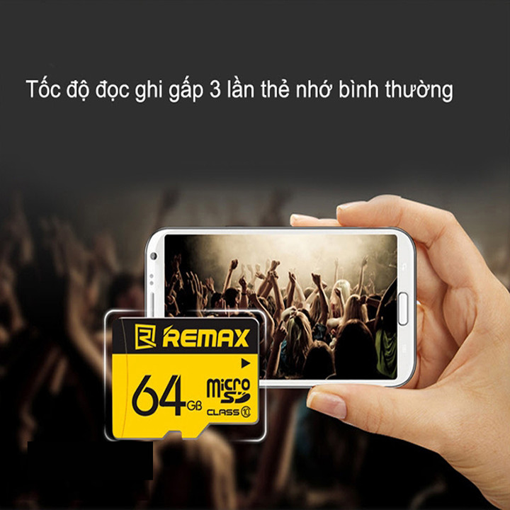 Thẻ nhớ MicroSD Remax 64Gb Class 10 - Hàng chính hãng