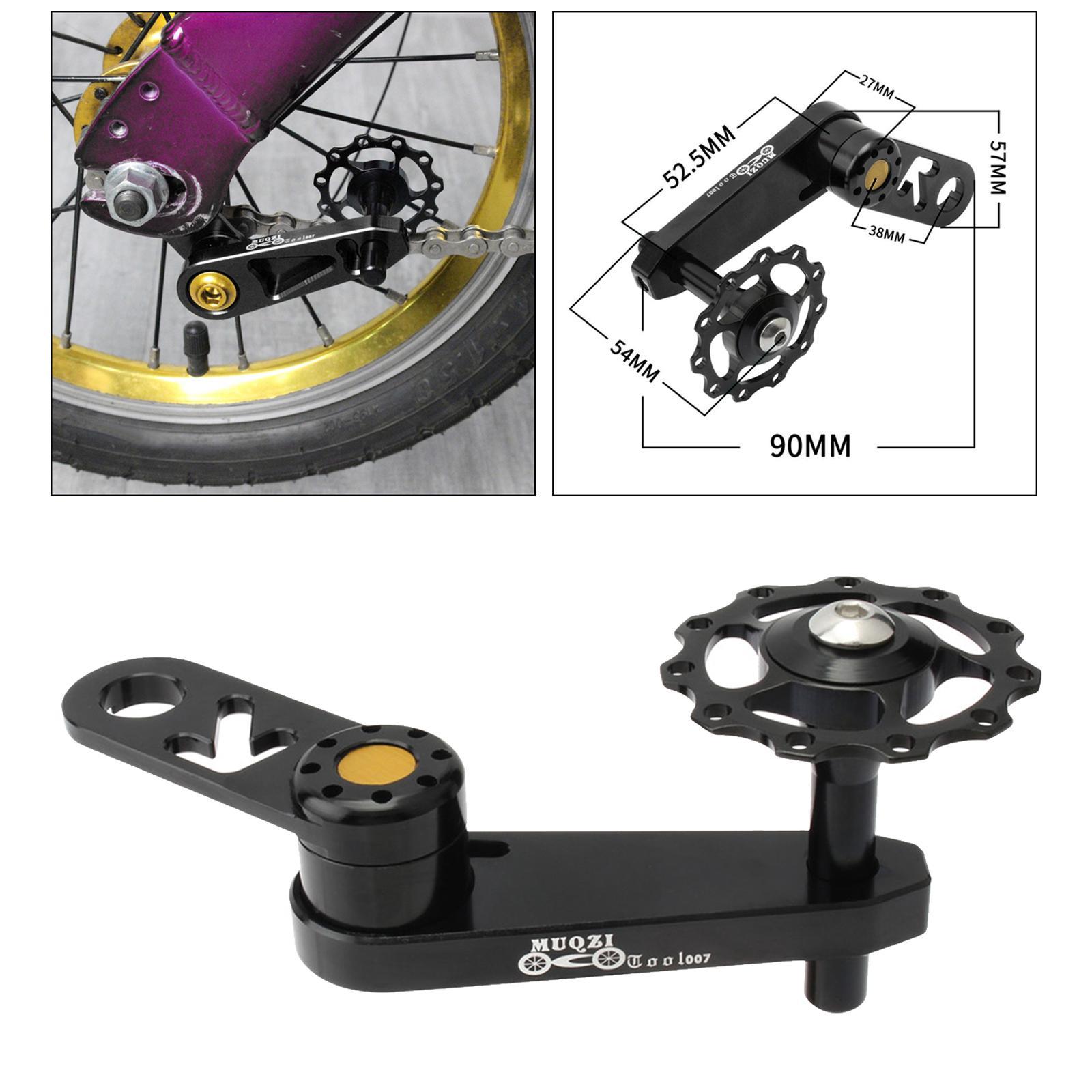 Single Speed Rear Derailleur Chain Tensioner Bike Replacement Black