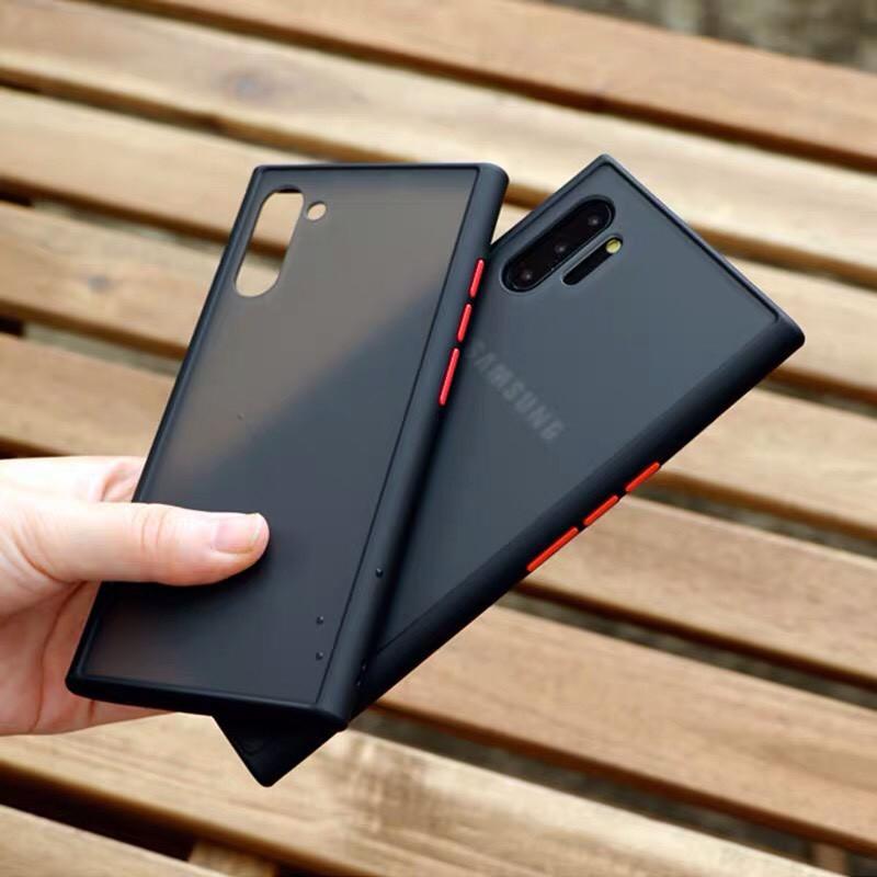 Ốp lưng trong nhám Samsung Galaxy Note 10 Plus viền dẻo màu chống sốc