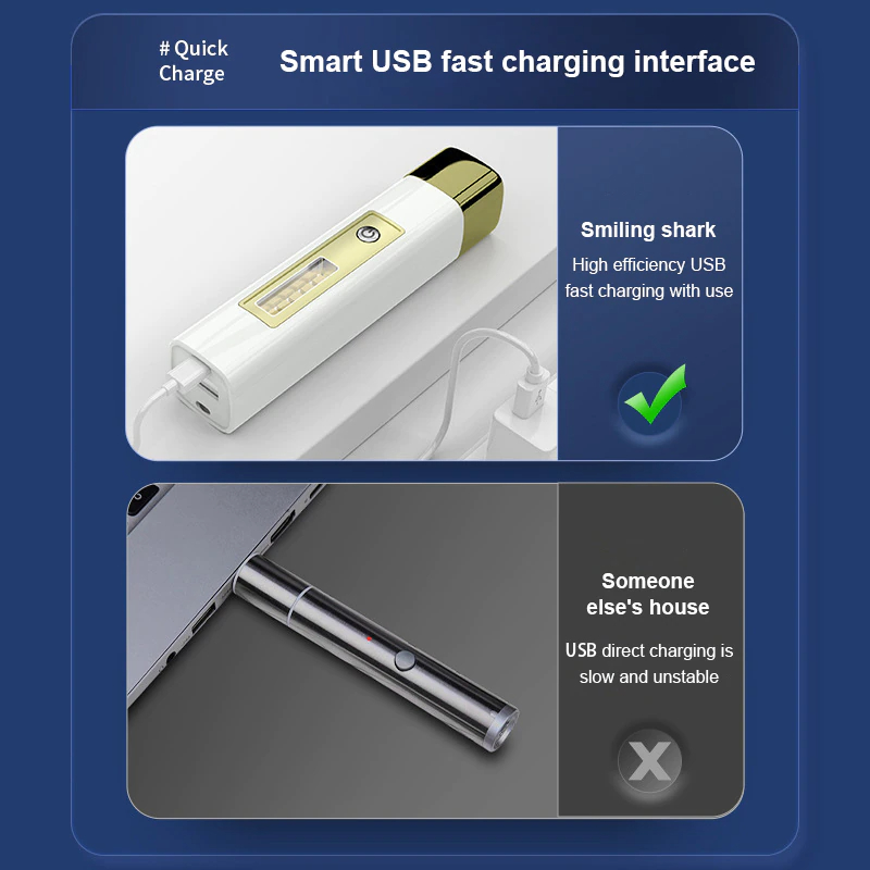 Đèn Pin Laser LED COB 3000m Built-in Battery High Powerful Red Laser Pointer