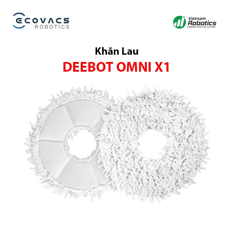 Hộp khăn lau robot hút bụi Ecovacs Deebot OMNI/TURBO X1 - Hàng Chính Hãng