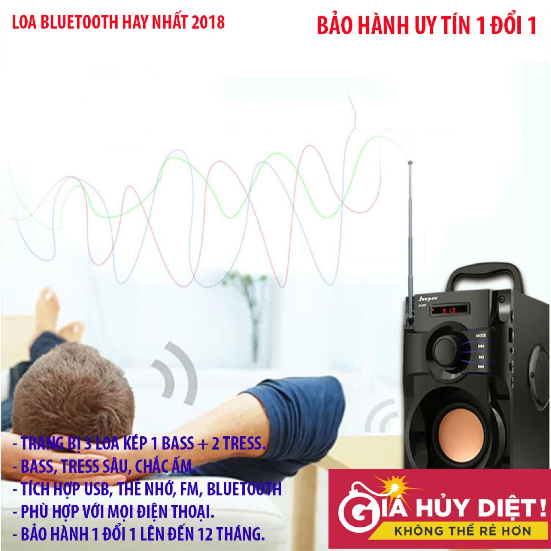 Loa Bluetooth RS A100 Có Điều Khiển Từ Xa, Loa Bluetooth Siêu Trầm,, Loại Tốt, Mẫu Mới, Giá Rẻ.