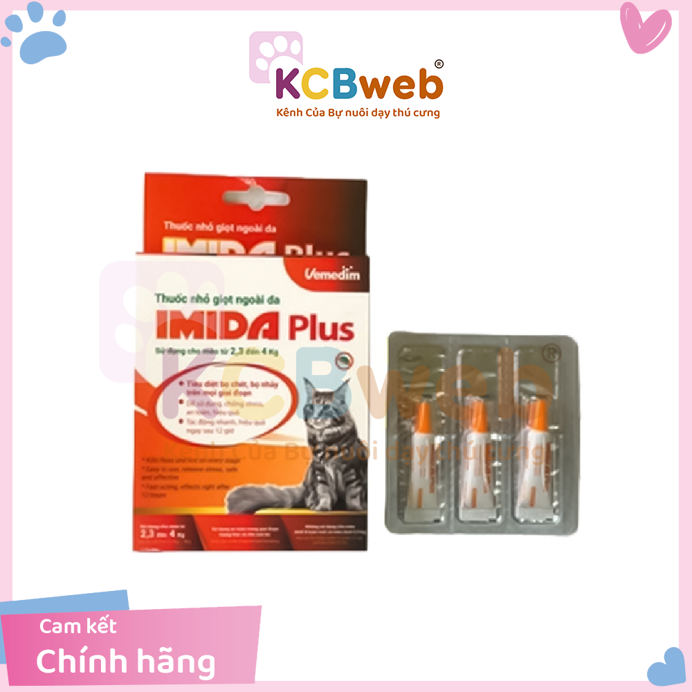 Nhỏ gáy bọ chét cho mèo Imdia Plus