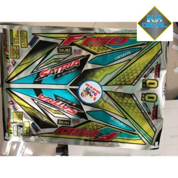 Tem rời Satria fi vàng xanh Crom cao cấp