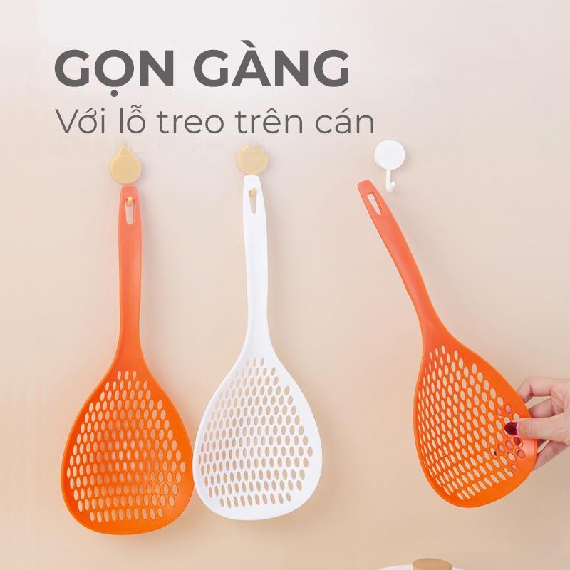 Muôi vớt mì, rau luộc, muôi lỗ ăn lẩu loại lớn, chịu nhiệt tốt Cicico M066.