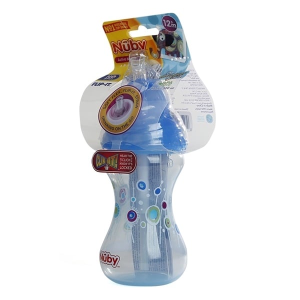 Bình uống nước 300ml, có ống hút làm bằng Silicone