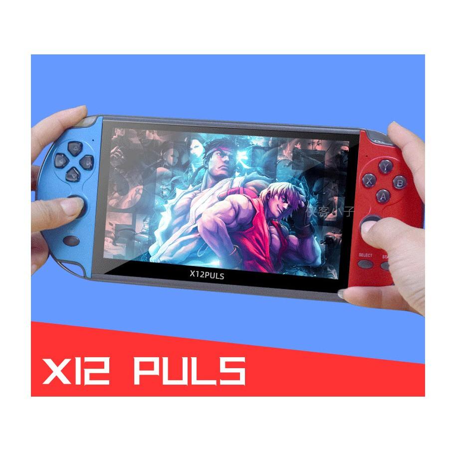 Máy chơi game X12 PLUS 16GB màn 7 inch - Chơi game PS1 và 10 hệ máy, chép sẵn hơn 10.000 game