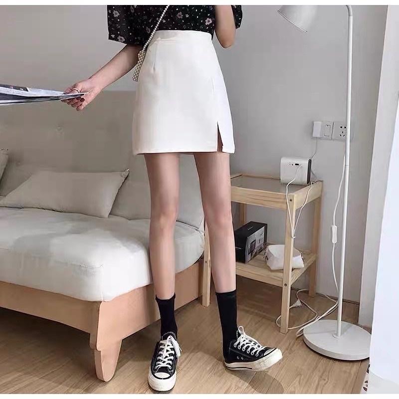 Chân Váy chữ A dáng ngắn, chân váy xẻ trước thiết kế cạp cao ôm mông tôn dáng Quảng Châu M9906