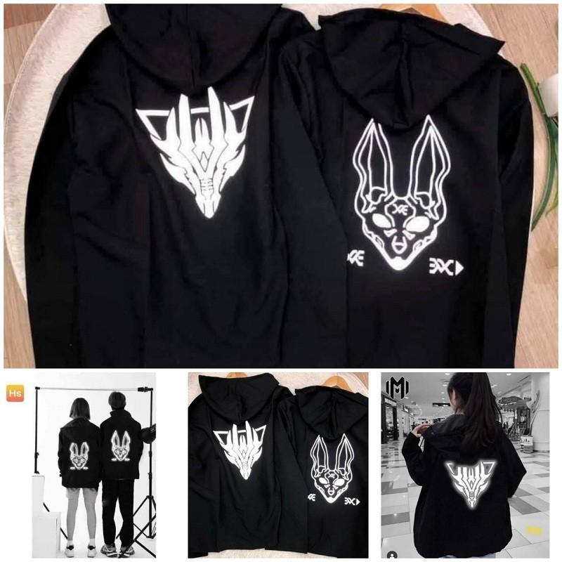 Áo Khoác Dù Phản Quang Nam Nữ Siêu Ngầu RẺ ĐẸPÁo Gió Khoác Chống Nắng Màu Đen Couple Mặc Unisex Jacket