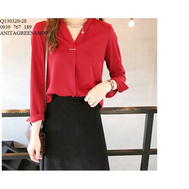 Q130220 ÁO KIỂU LỤA CÔNG SỞ