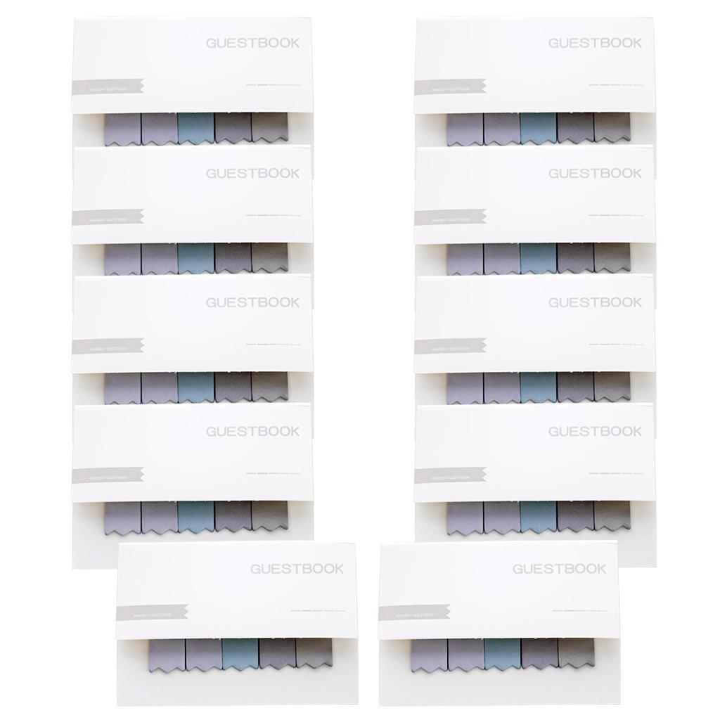 Tag Divider Sticky Notes, 2X Sticking Power, 4.7 in x 3.3 in, 10 Pads, 100 Sheets/Pad, Cabinet Pack