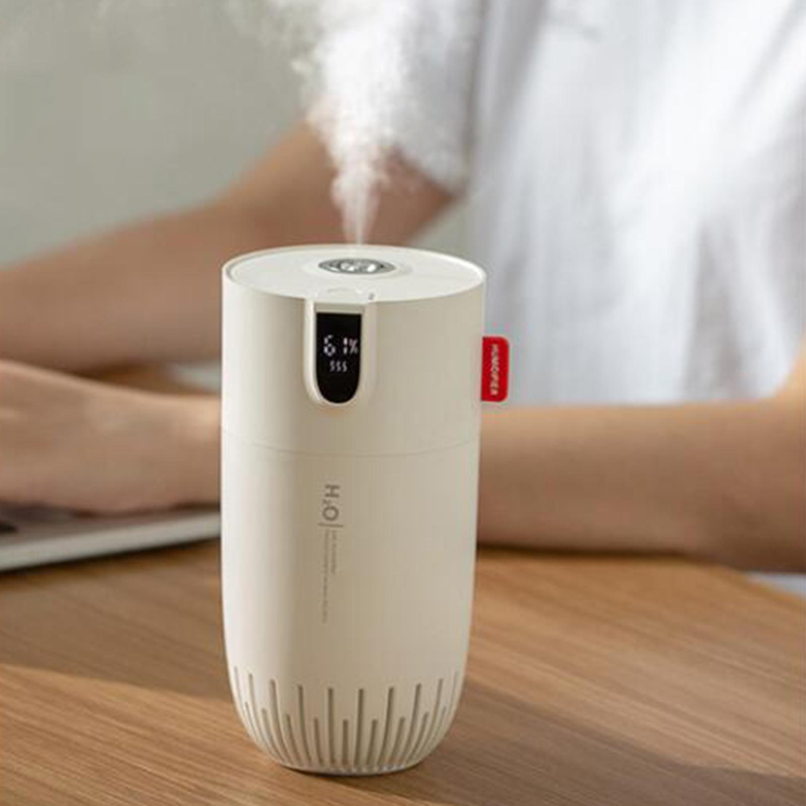 450ml Air Humidifier, LED Intelligent Digital Display Desktop Diffuser for Car Home