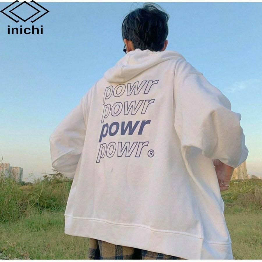 Áo Hoodie unisex INICHI A843 chất nỉ ngoại form rộng có mũ cho cả nam nữ