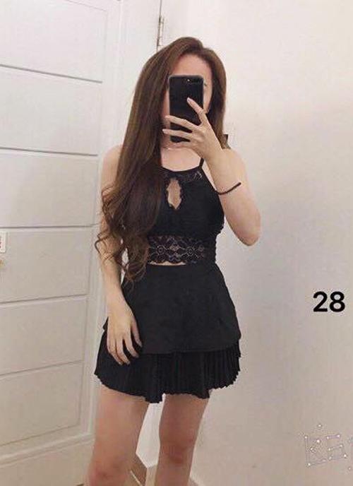 Chân Váy Xòe Phối Dập Li Nhỏ MT280 (có lót quần
