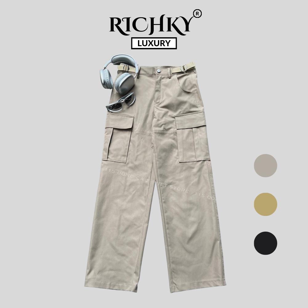 Quần Kaki Cargo Túi Hộp Ống Suông Richky x Viet Store Local Brand Unisex Special Collection Premium Q111