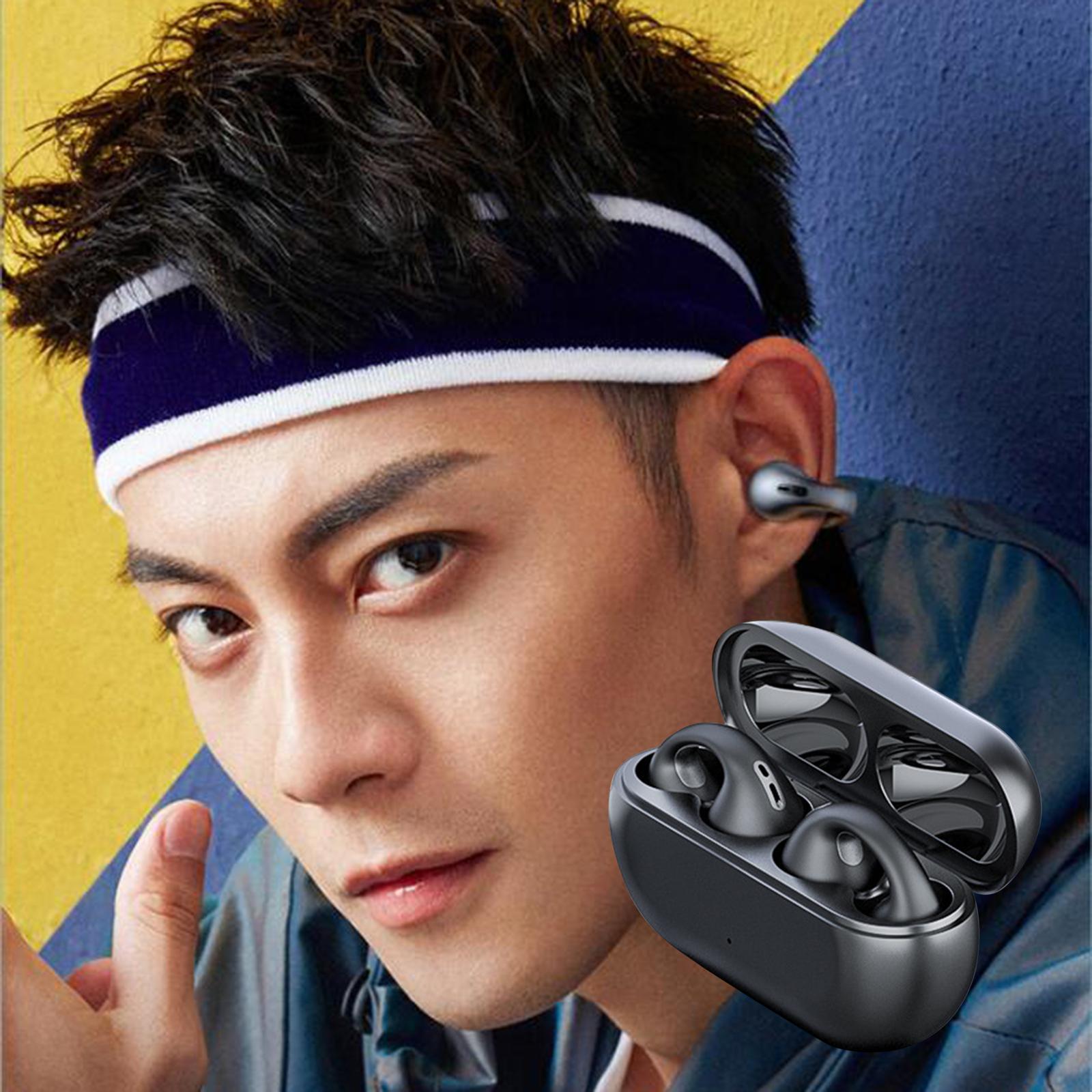 Ear Clip Wireless Earphones Low Latency Noise Reduction for Running Sports