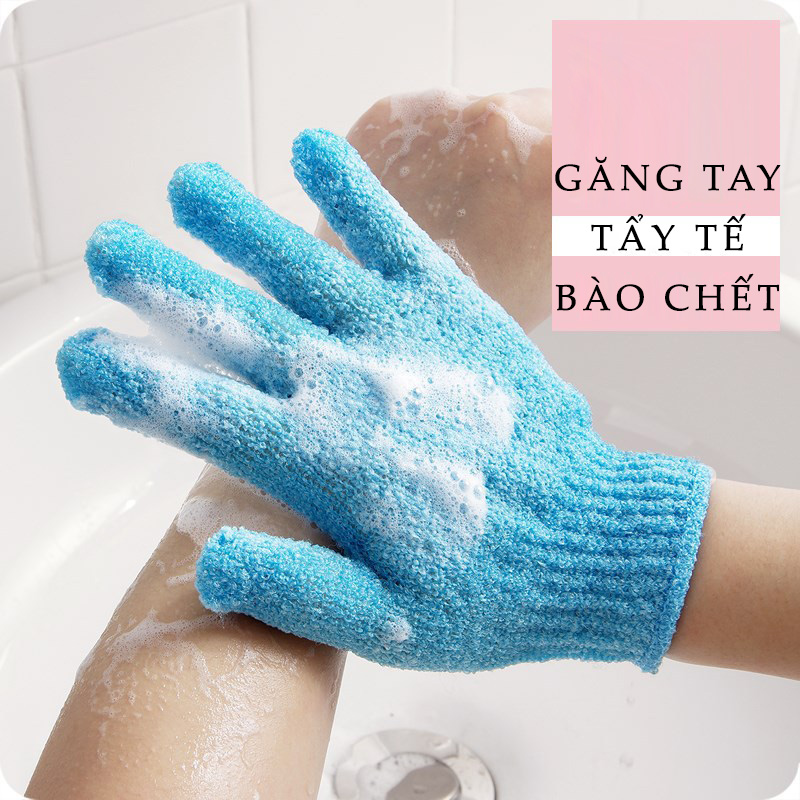 Cặp Găng Tay Tắm Tẩy Tế Bào Chết