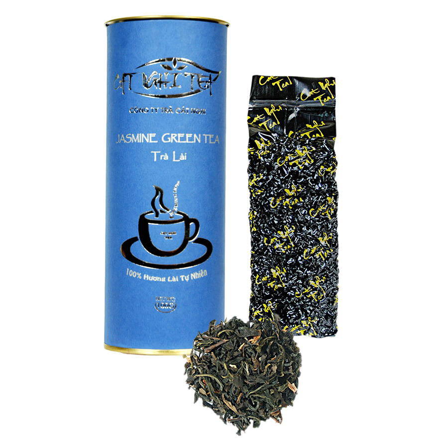 Trà Lon Truyền Thống - Trà Xanh Hương Lài Cat Nghi Tea