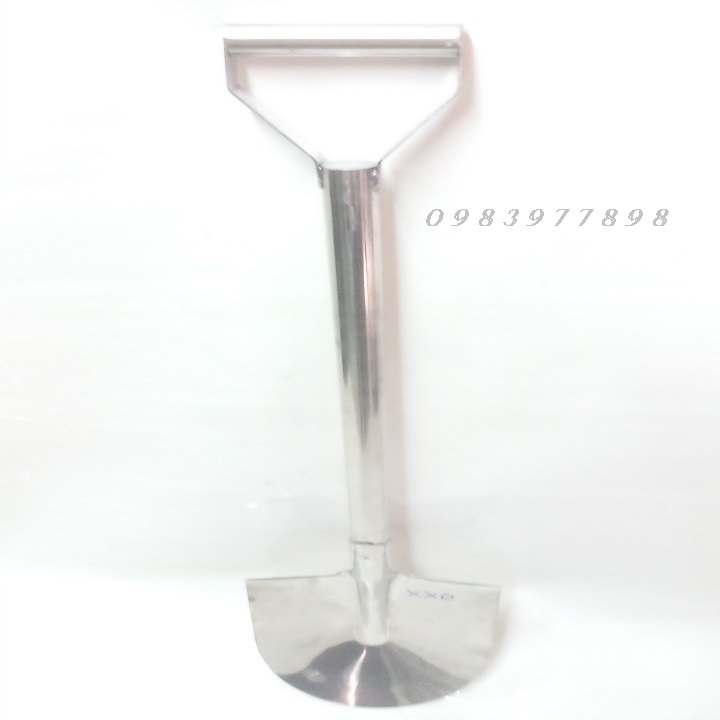 XẺNG INOX 304 CÁN CÓ TAY CẦM.