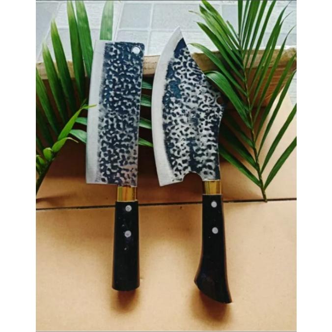 Bộ dao thép nhíp ô tô dập vân chống dính 2 mặt hàng loại 1