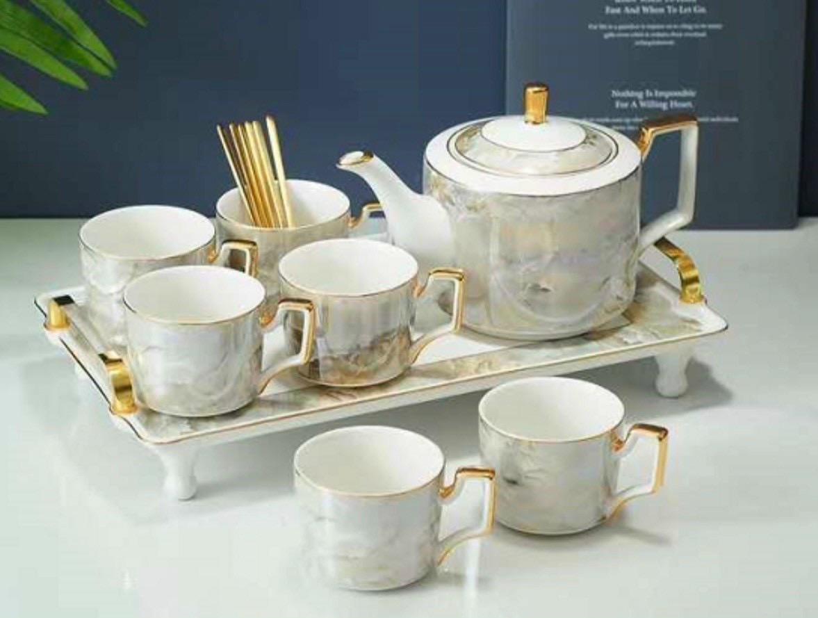 BỘ ẤM CHÉN PHA TRÀ SỨ XƯƠNG VÂN ĐÁ CAO CẤP - ABD