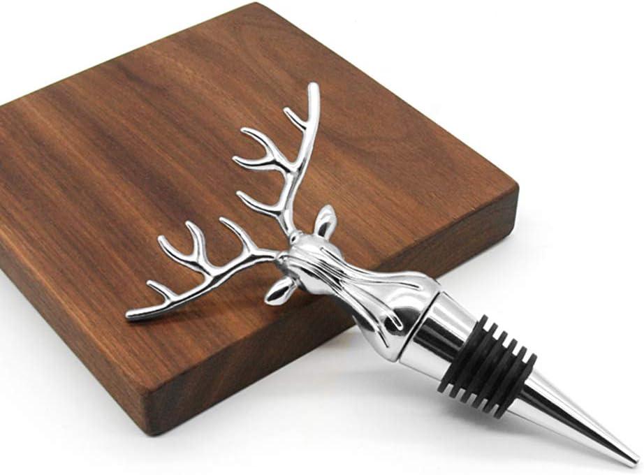 Nút Bịt Chai Hình Đầu Hươu - Nút Bịt Chai Rượu, Nút Tiết Kiệm Rượu Có Thể Tái Sử Dụng Mới Lạ, Nút Nút Nút Rượu Sâm Banh Giáng Sinh Để Niêm Phong Rượu Đã Mở