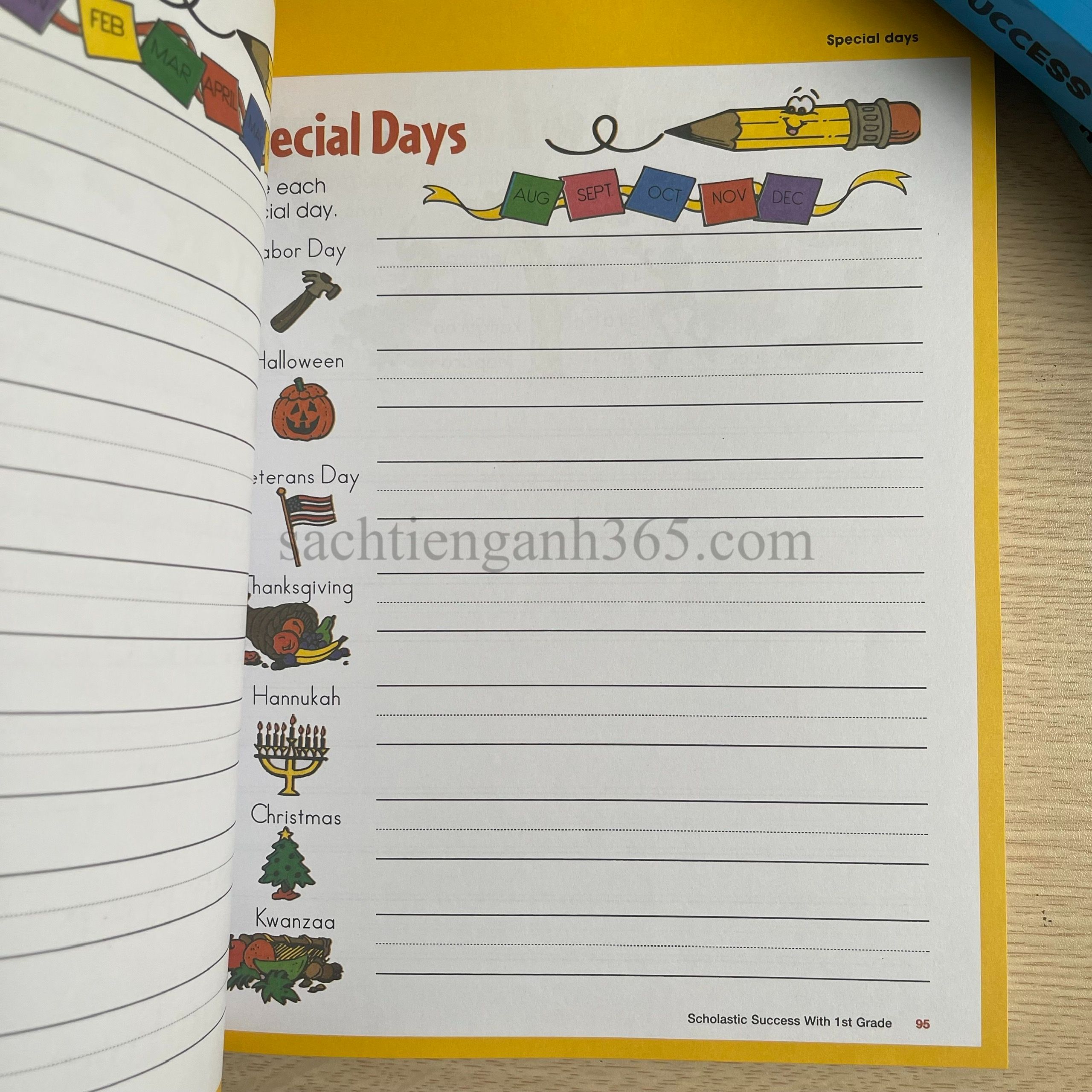 Scholastic Success With (Pre-K, First Grade, Second Grade) Workbook + Motivational Stickers | Bản Nhập Khẩu