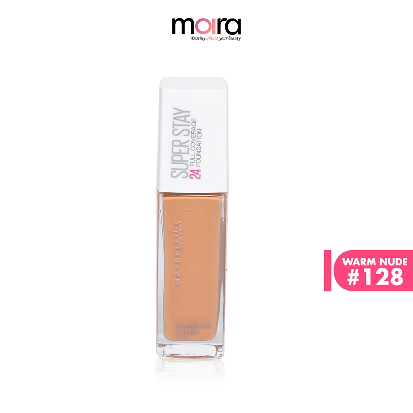 Kem nền lâu trôi Super Stay 24H Full Coverage - 128 Warm Nude 30ml