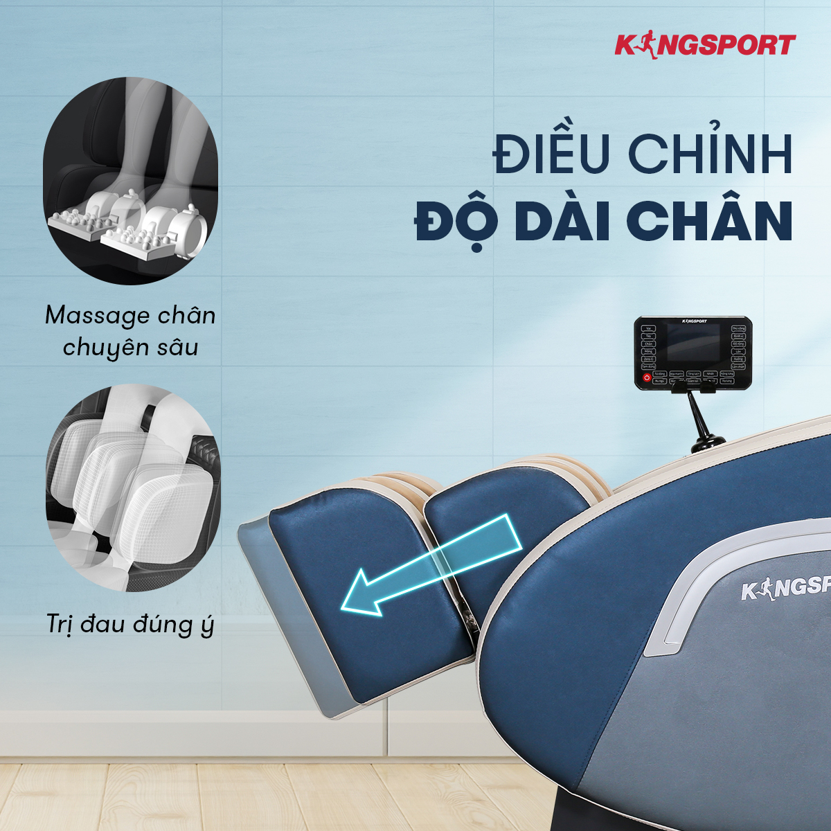 Ghế massage toàn thân cao cấp Kingsport G75