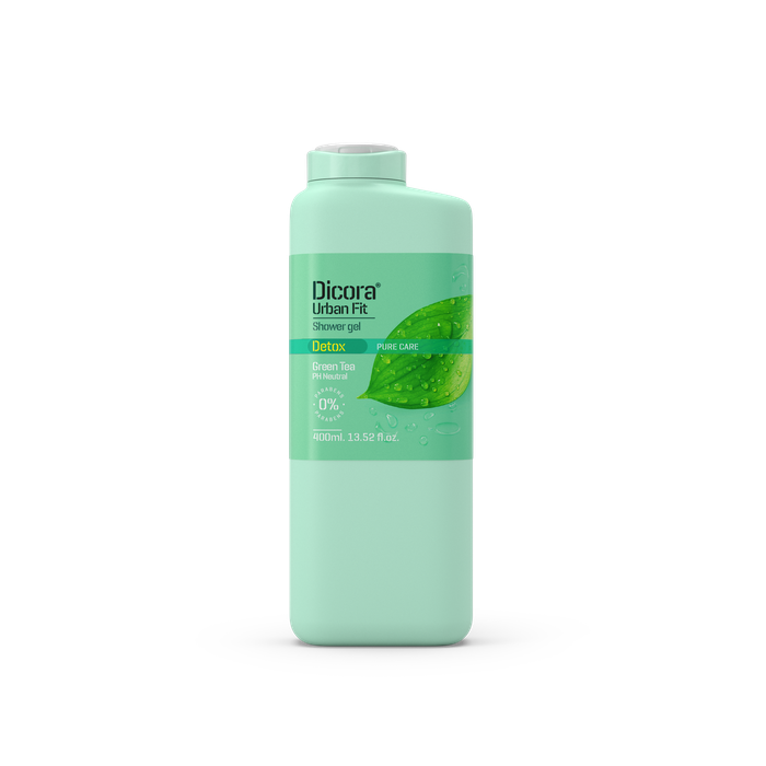 Sữa tắm detox Dicora Urban Fit pure care green tea trà xanh nuôi dưỡng và dưỡng ẩm cho da 400ml