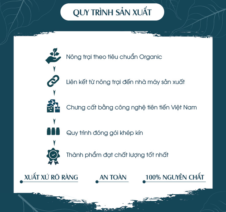 Tinh Dầu Cao Cấp Sả Chanh PK 100ml - Tinh Dầu Sả Chanh Thơm Phòng, Đuổi Muỗi, Thư Giãn - Chứng Nhận Hữu Cơ Organic FDA Hoa Kỳ duy nhất Việt Nam