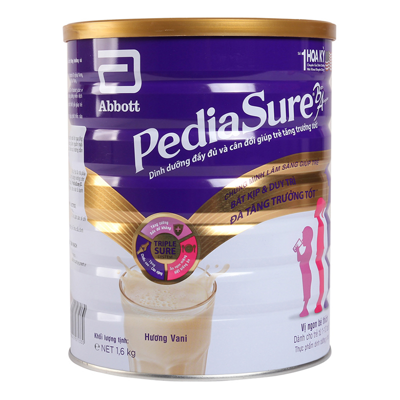 Sữa bột Abbott Pediasure 1.6kg cho trẻ từ 1-10 tuổi