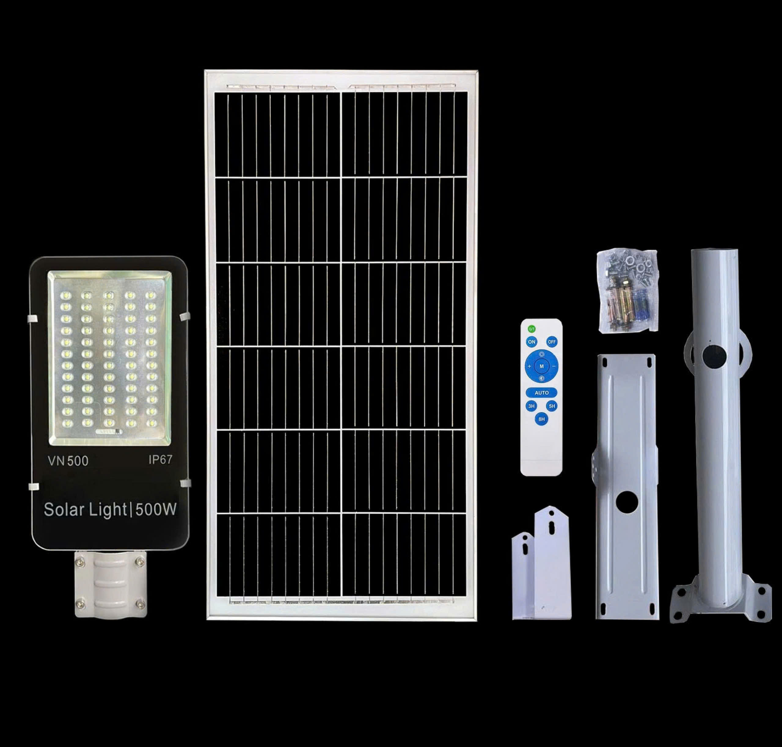 ĐÈN ĐƯỜNG NĂNG LƯỢNG MẶT TRỜI 500W