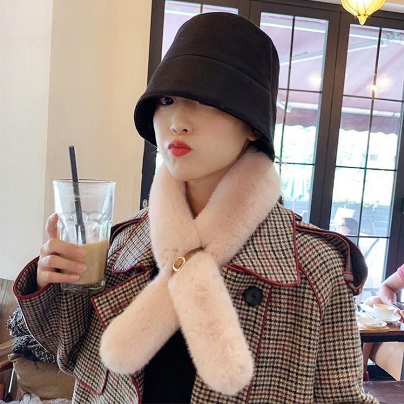 T2 Khăn quàng cổ lông thò kèm dây gài PVN11347