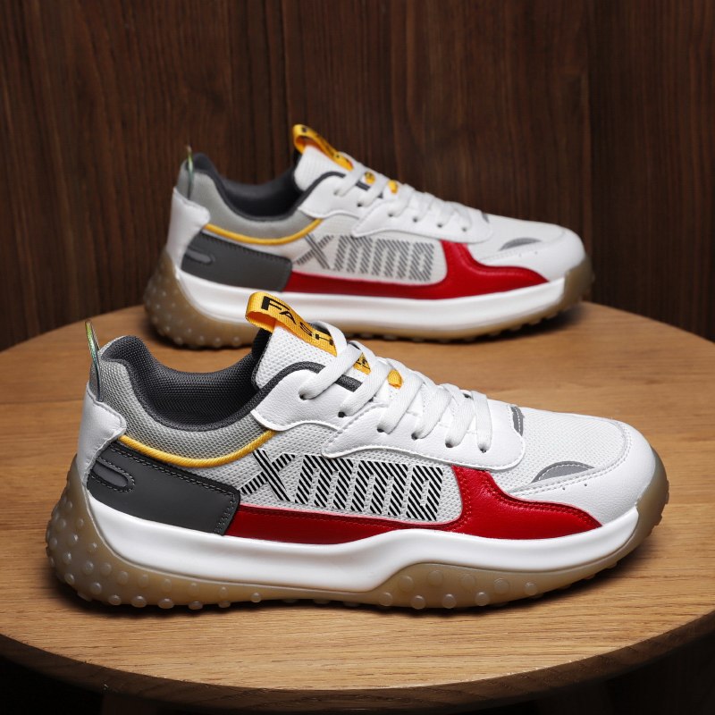 Giày Thể Thao Nam GEMI - Giày Sneaker Màu Trắng - Đen - Xám Trẻ Trung Năng Động - G5486