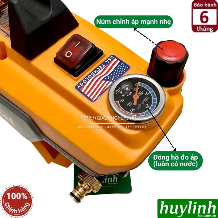 Máy xịt rửa xe chỉnh áp Hukan CWM3000 - Công suất 3000W - Áp lực 160 bar- Motor lõi đồng - Tặng khớp nối nhanh đầu ra