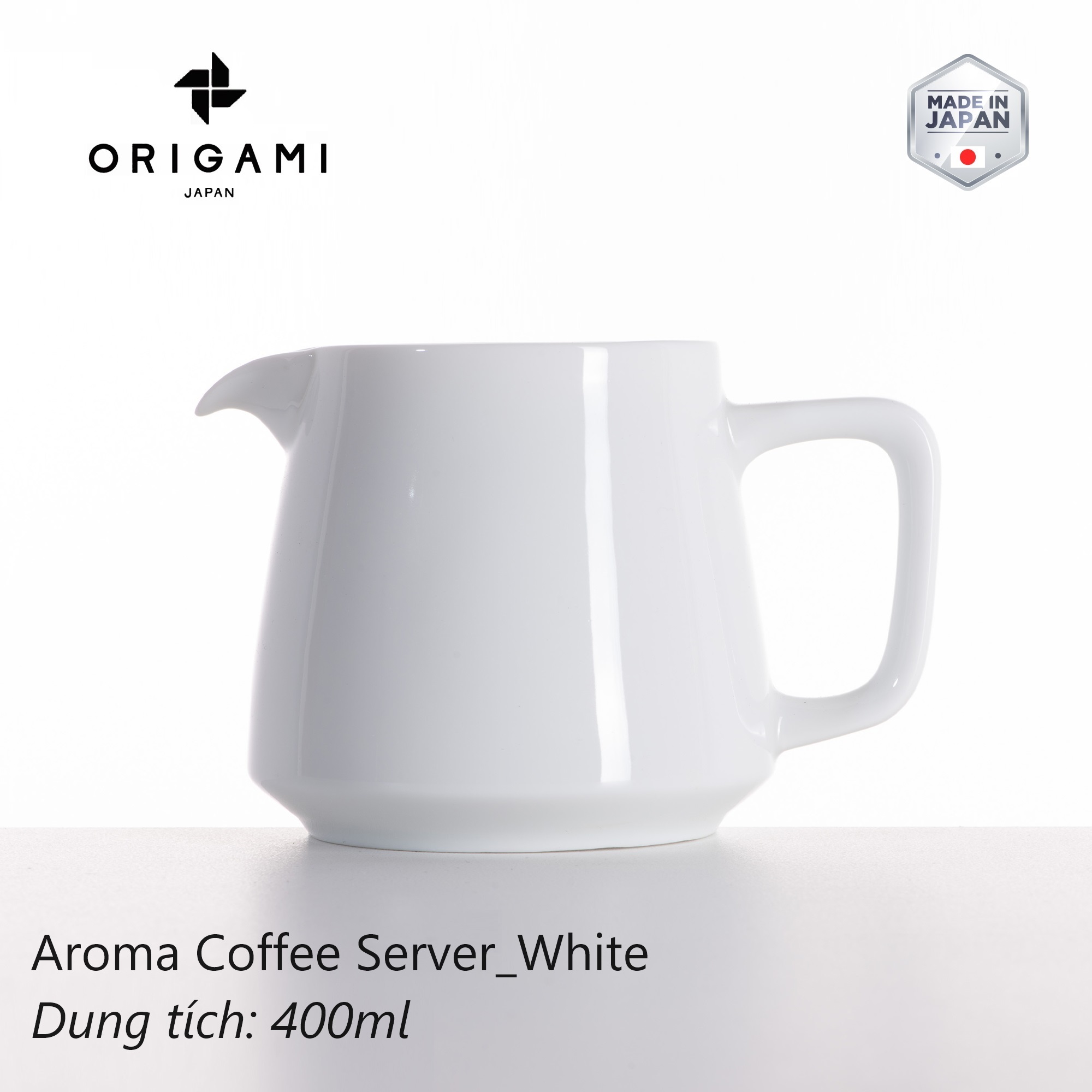 Bình sứ pha cà phê Origami Aroma Coffee Server 400ml