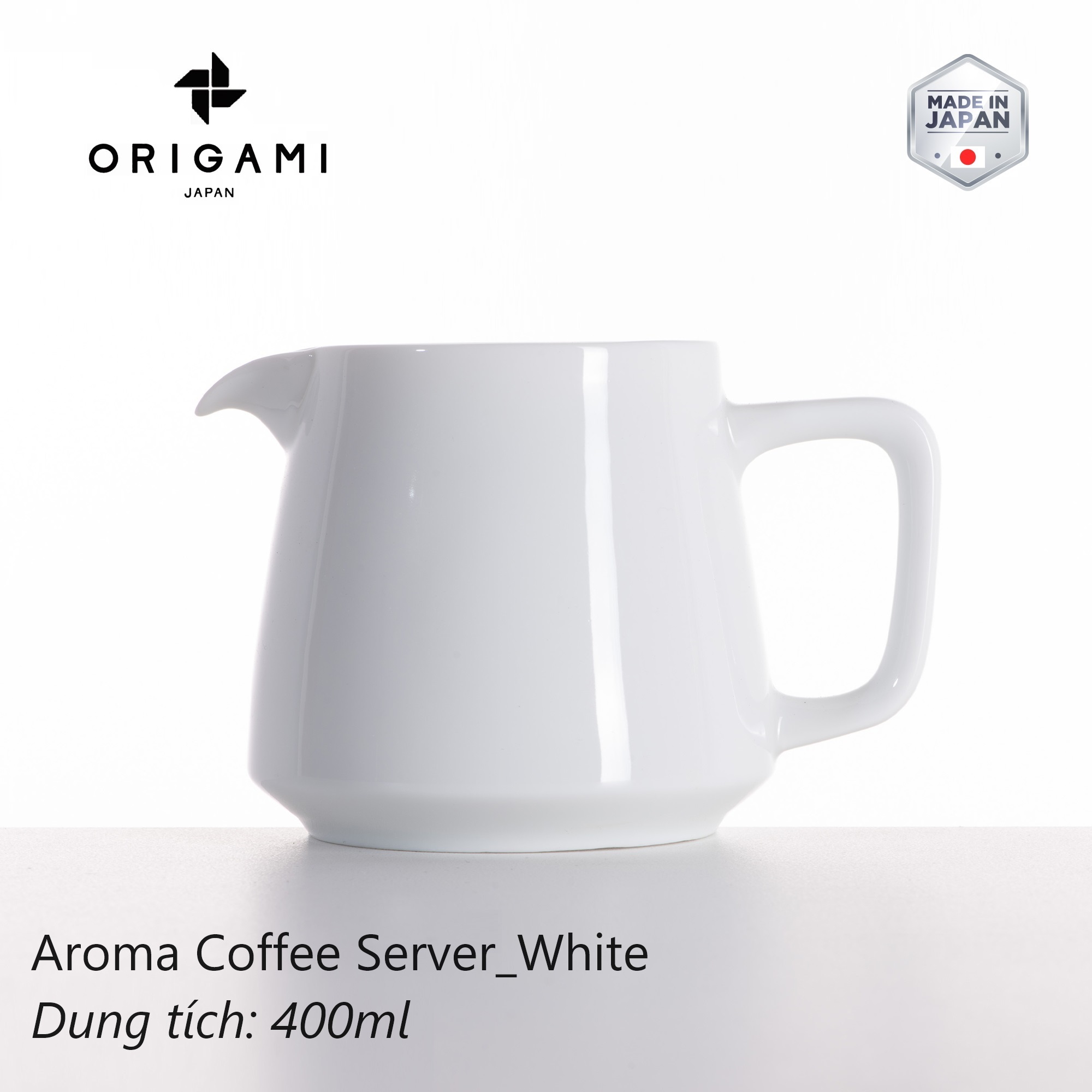 Bình sứ pha cà phê Origami Aroma Coffee Server 400ml
