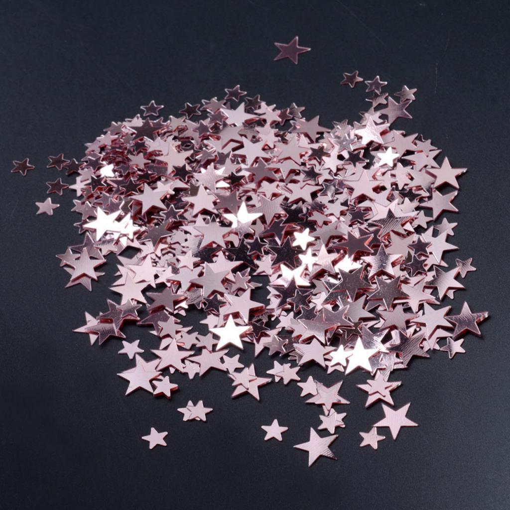 6mm+10mm Mixed Scatters Pentagram Confetti for Wedding Table Decor