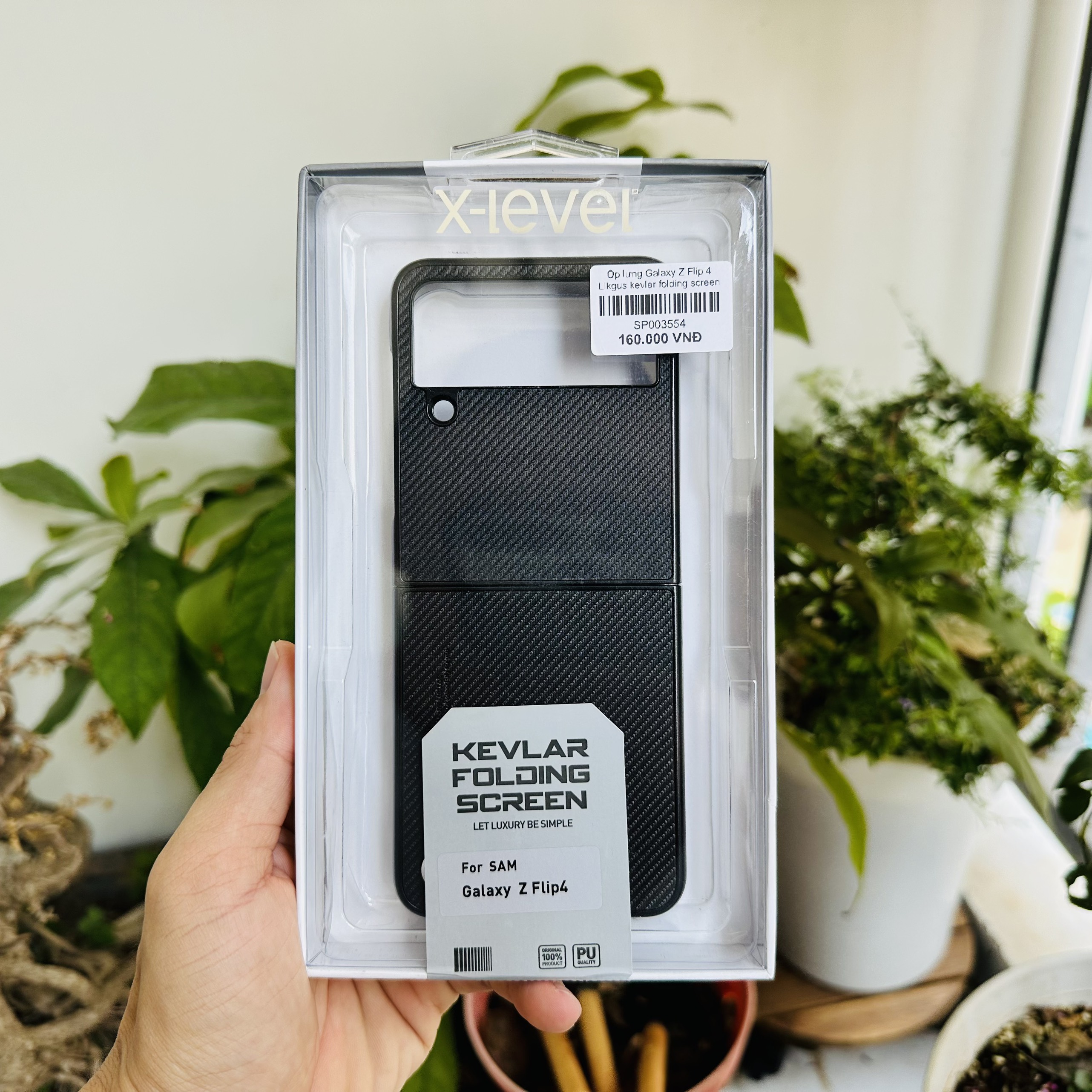 Ốp lưng dành cho Galaxy Z Flip 4 X-level Kevlar chống vân tay- hàng chính hãng