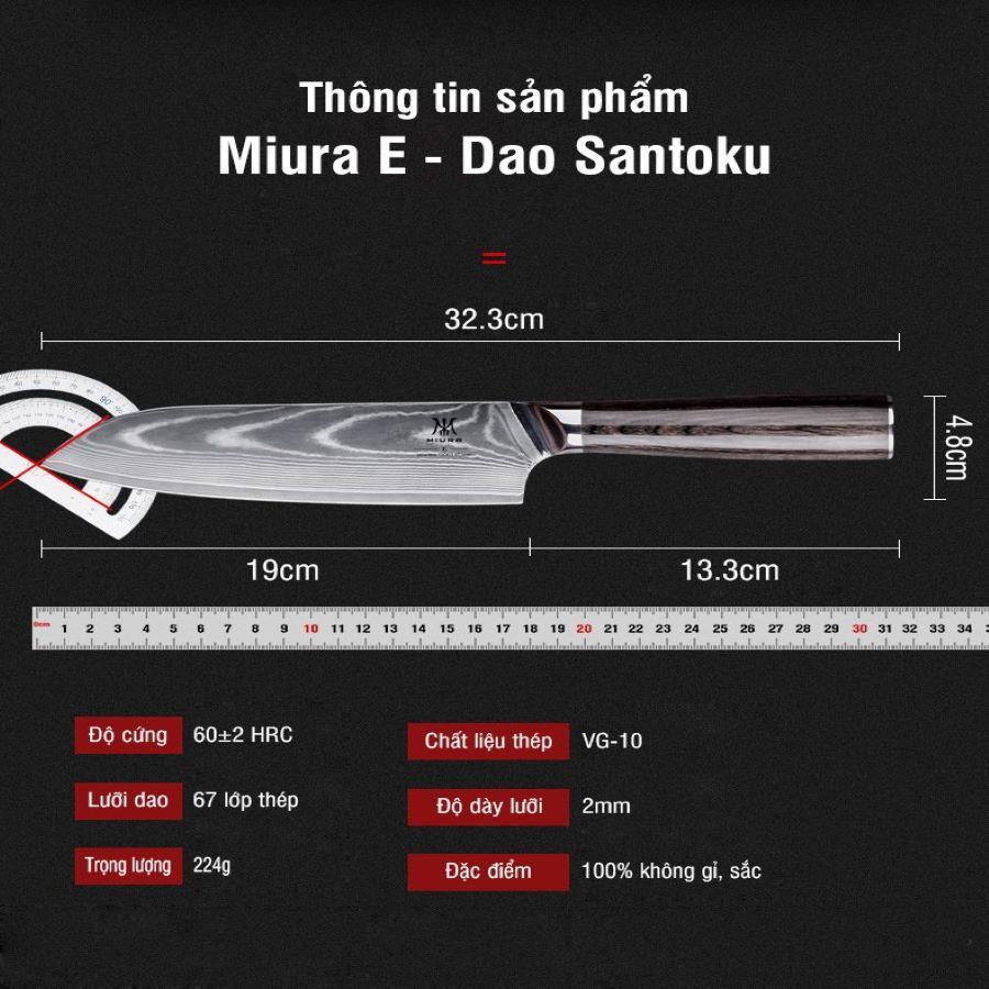 Dao Nhật cao cấp Miura E - Dao thái đa năng 2023 chính hãng