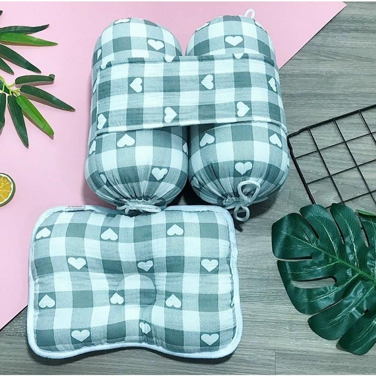 Bộ gối chặn sợi tre và bông ORGANIC cho bé sơ sinh