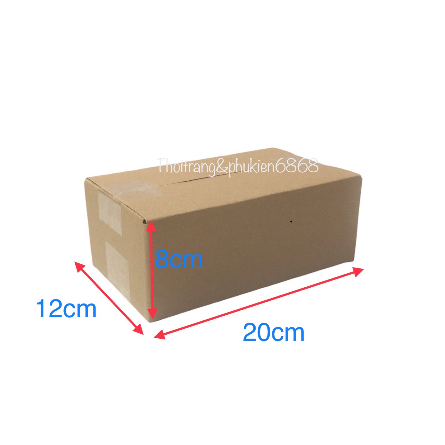 20x12x8 Combo10 hộp carton đóng hàng cỡ nhỏ size 20*12*8