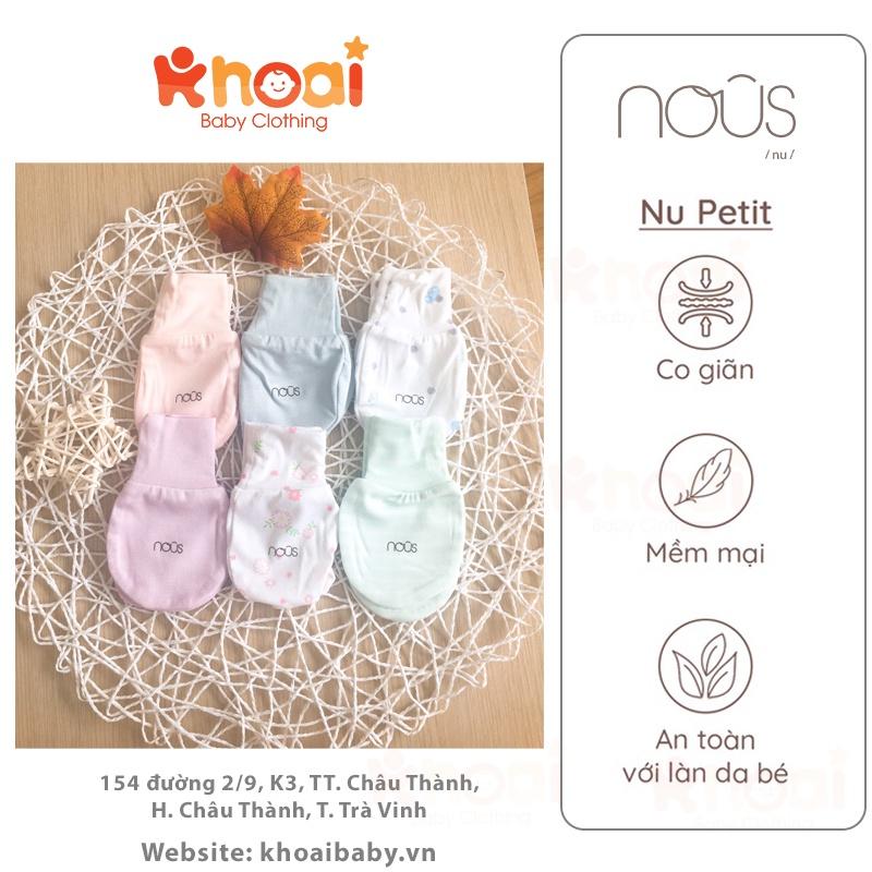 Phụ kiện NOUS - Set bao tay bao chân sơ sinh cho bé - Chất liệu Nu Petit 95% cotton thiên nhiên