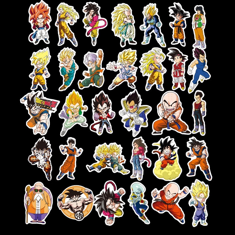 Bộ 100 miếng Sticker hình dán Dragon Ball SetB