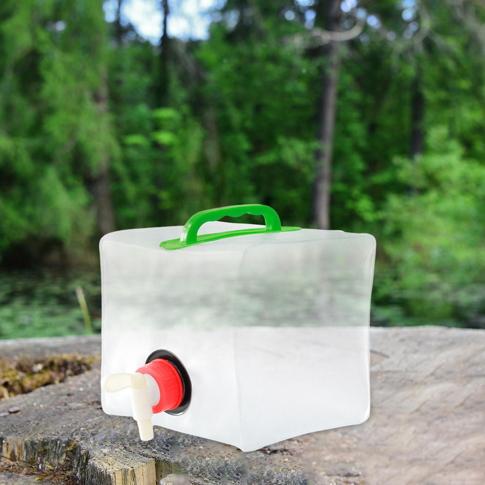Collapsible Water Container Bag Water Bottle Carrier Equipment Water Bucket Water Tank Water Storage Jug for Backpack, Picnic, Hiking, Survival